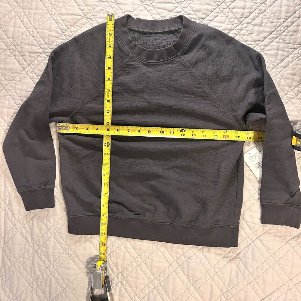AG Adriano Goldschmied Women's Gray Raglan Crewneck Sweatshirt XS NWOT